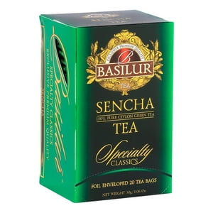 Basilur - Té Verde-Sencha 20 Bolsas