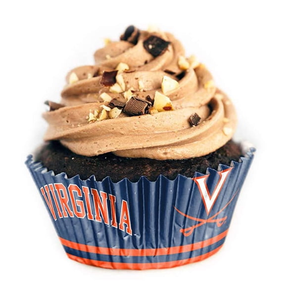 Moldes de papel para cupcakes Virginia Cavaliers – Pack de 36