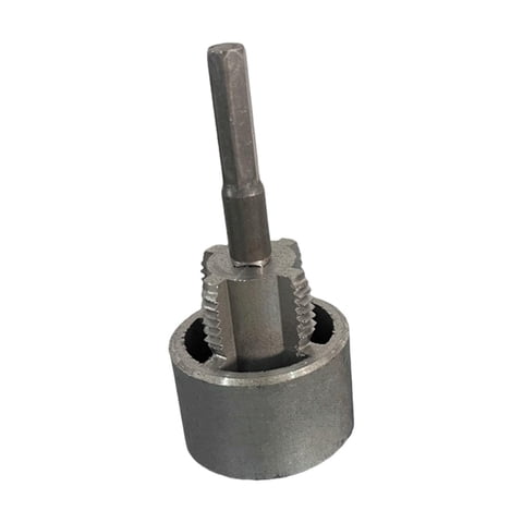 Magideal - Roscador De Tubos, Herramientas De Fontanería, Práctico, Multifunción, Cortador De Roscas Internas Y Externas Para Taladro Eléctrico Para Reparación. 6 Puntos