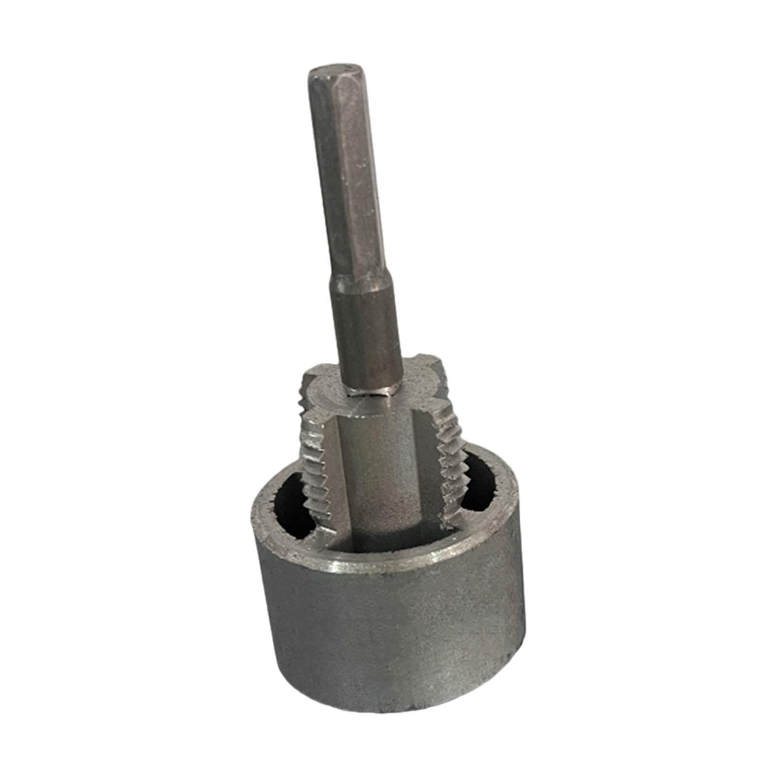 Magideal - Roscador De Tubos, Herramientas De Fontanería, Práctico, Multifunción, Cortador De Roscas Internas Y Externas Para Taladro Eléctrico Para Reparación. 6 Puntos