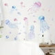 thumbnail image 2 of 2pcs Art Wall Stickers, Dream Jellyfish Wall Sticker For Children's Room Kindergarten, Bathroom Home Wall Decoration, Wall Sticker, 2 of 2