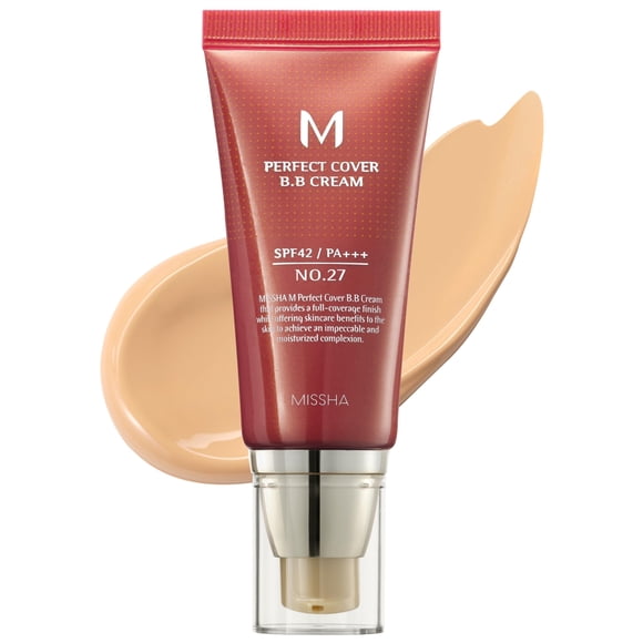 Crema BB MISSHA M Perfect Cover n.º 27, color miel, 50 ml, SPF42