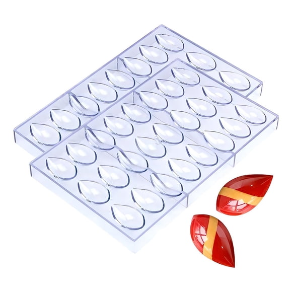 Pack X2 Molde Para Chocolate Moldes Para Bombones Ovalados Moldes Reposteria Molde Chocolate Acrilic