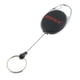 thumbnail image 4 of llavero retráctil mosquetón insignia carrete de retroceso llavero porta clip clip negro, 4 of 5