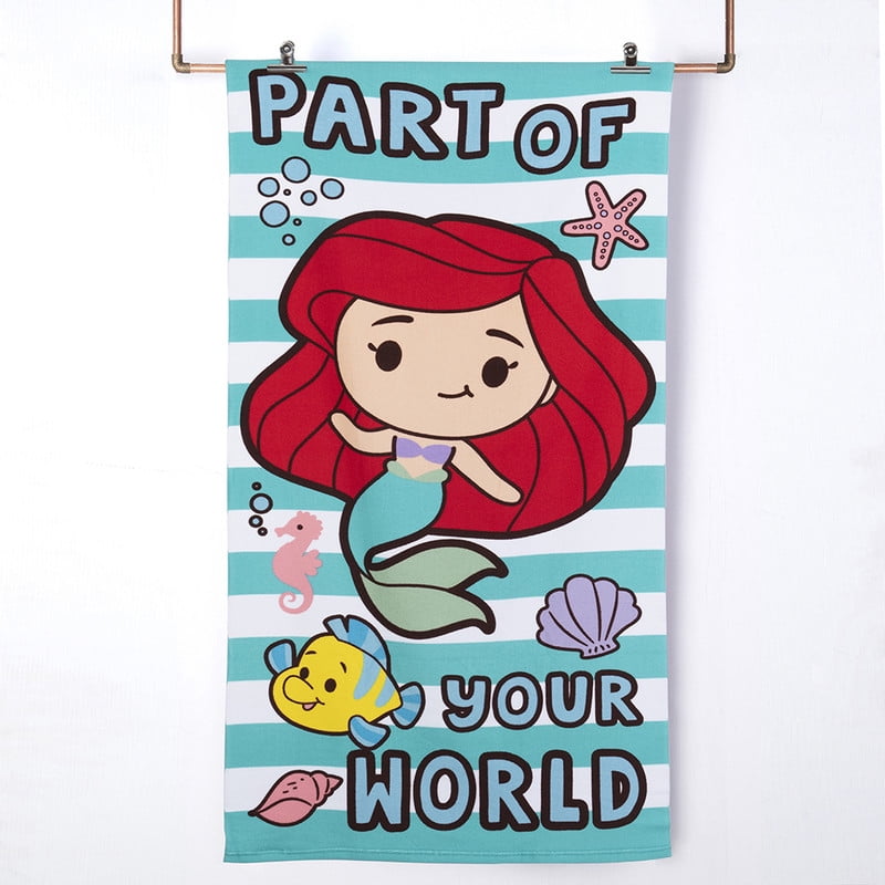 Disney-princess - Toalla Playa C/bolso 70x140+33x42 Princesas Ariel
