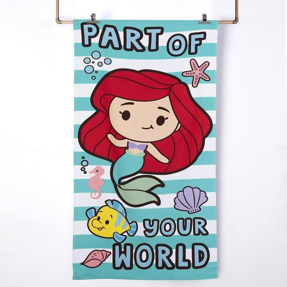Toalla Playa C/Bolso 70x140+33x42 Princesas Ariel