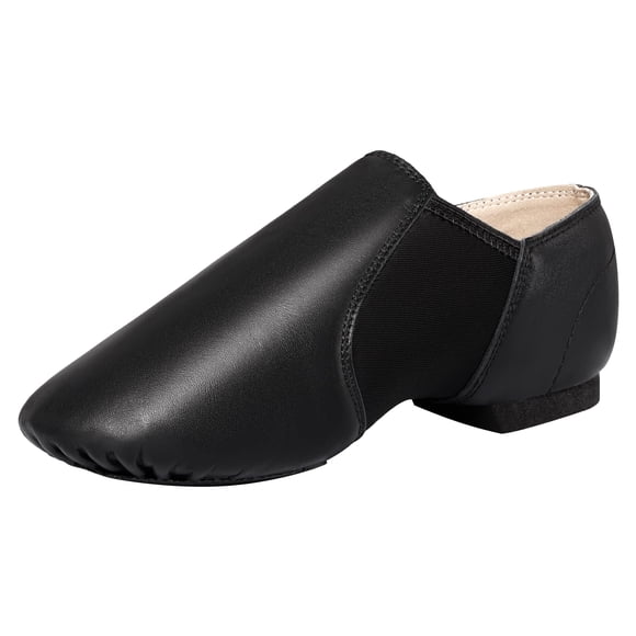 Zapato de Jazz Dynadans de Cuero Slip‑on 2M Niño Pequeño Negro