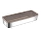 thumbnail image 2 of Contenedor De Almacenamiento De Alimentos De Acero Inoxidable Caja De Pan Para Picnic, Oficina, Viaje 26,5 Cm X 10 Cm X 5 Cm, 2 of 5