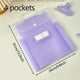 thumbnail image 1 of 4 Pockets Expanding File Organizer With Handle, Expandable File With Lable Organizer Fit For Student 9.4*12.2in A4 Letter Size Able To Hold 50 Sheets Paper Color Cute Purple Pink Blue Green White, 1 of 4