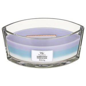 Vela De Tarro Elãptico Woodwick - Trilogãa Calmante Retiro