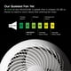 thumbnail image 2 of Ventilador circulador de aire IRIS USA WOOZOO de 8 velocidades con control remoto blanco, 2 of 7
