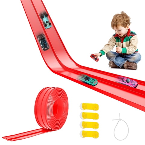 Pista De Carreras Pakoo Flexible De 4,5 M Con Ventosas Para Niños A Partir De 3 Años