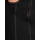 thumbnail image 5 of INSPIRE CHIC Falda de Jean para Mujer Regreso a Clases Cintura Alta Línea A Elástica en la Espalda Casual Hasta la Rodilla Falda de Mezclilla XL Negro, 5 of 6
