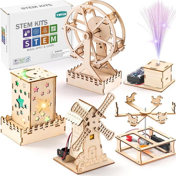 Kit STEM Yutin YT1014 5 en 1 Madera Parque de Atracciones 8 a 12 años