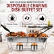 thumbnail image 5 of Juego de platos tipo buffet para irritar COMFICOVE, 33 piezas, con calentadores de alimentos, 5 of 7
