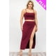 thumbnail image 2 of Saronite Conjunto de Dos Piezas de Top Corto y Camisola, Color Burdeos (Talla Grande para Mujer), 2 of 5