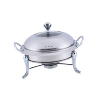 Magideal - Caldera De Combustible Sólido, Estufa De Combustible, Plato De Frotamiento De Acero Inoxidable, Juego De Buffet Para Utensilios De Cocina, Utensilio D Argén