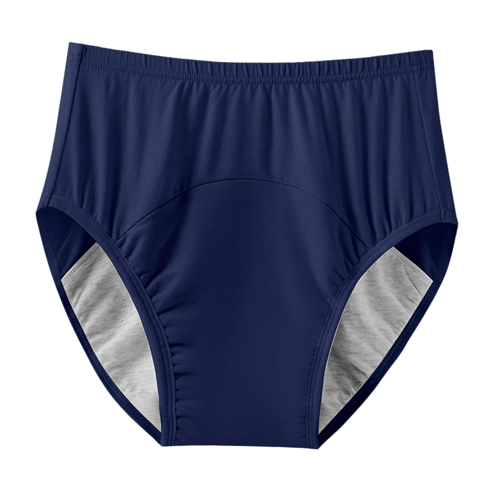 Ioensy - Pañal Para Adultos, Ropa Interior De Algodón Para Incontinencia, Para Personas Mayores, Azul, Xxl