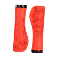 Magideal - 2X Empuñaduras De Manillar De Bicicleta Empuñaduras De Manillar De Bicicleta Accesorios De Ciclismo Antideslizantes Empuñaduras De Repuesto Para Bicic Rojo Naranja