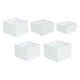 thumbnail image 1 of 5 Piezas De Elevadores De Buffet Con Forma De Cubo, Elevadores Anidados Para Bodas, Fiestas De Cumpleaños, 1 of 5