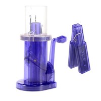 Magideal - De Tejer Manual De Plástico, De Tejer Embellecida, De Tejer Manual De Bobina Para Bufandas, Manualidades Diy, Nudos De E , Azul 6X6.5X14Cm