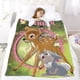 thumbnail image 5 of Bambi anti-pilling, suave, ligera, esponjosa y acogedora de lujo para hogar y cocina – Perfecta para niños y adultos,100X130cm, 5 of 6