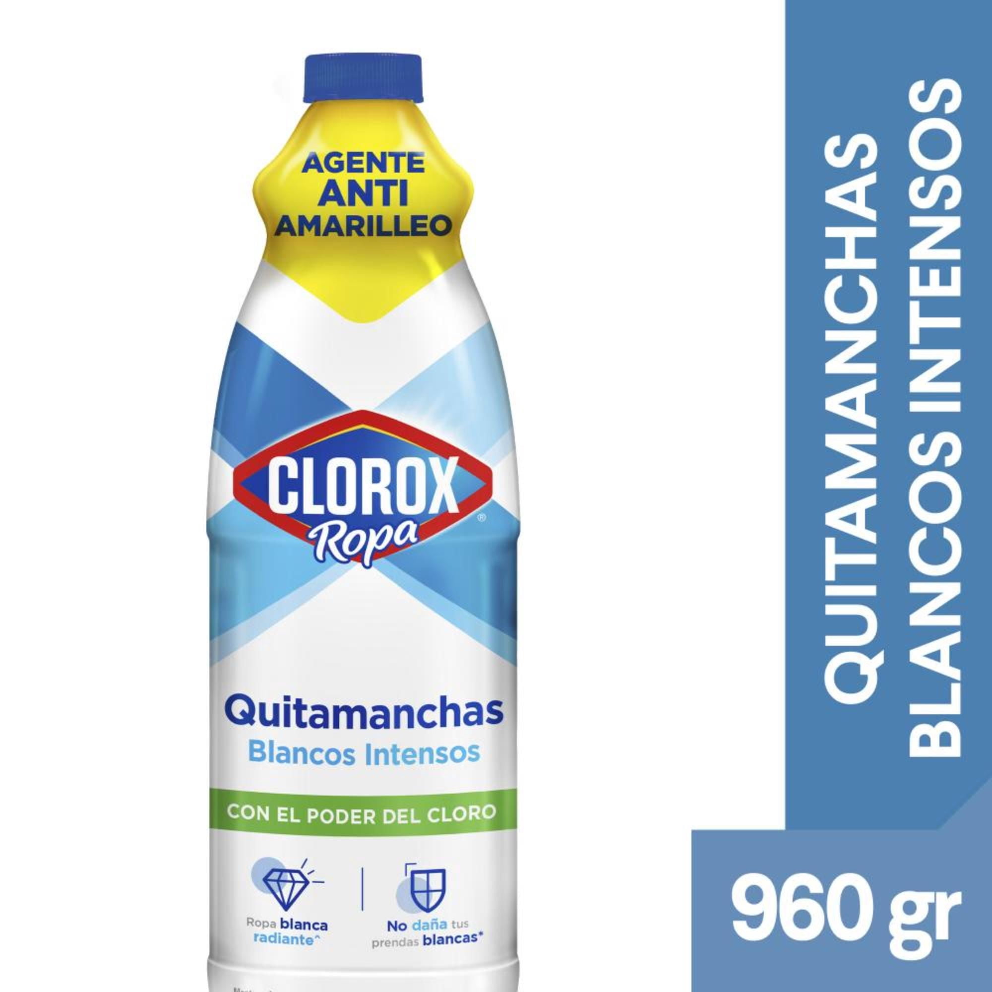 Quitamanchas Líquido Blancos Intensos Botella 960 ml Clorox