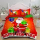 thumbnail image 1 of Christmas Santa Pattern Bedding Set Duvet Cover Set3-Piece Bedding Set, 1 of 5
