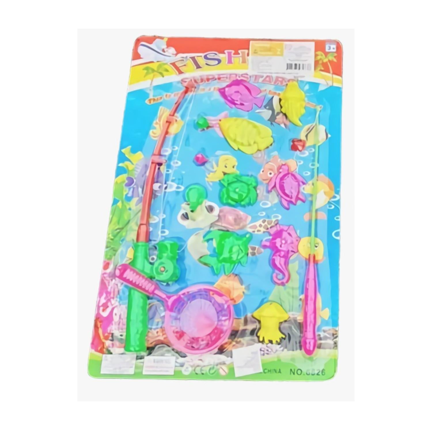 Set Da Pesca Per Bambini Completo - Canna Con Mulinello, Esche E Borsa Per Il Trasporto