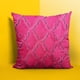 thumbnail image 4 of Cojín Plutus Brands de piel sintética con diamantes, fucsia, morado, 4 of 7