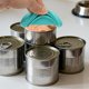 thumbnail image 4 of Uxcell Tapas para Latas de Comida para Gatos, Tapas de Latas de Comida para Perros con Toppers de Silicona con Forma de Orejas de Mascota, Un Tamaño para 3 Tamaños Estándar, (Azul Marino, 2 Piezas), 4 of 7