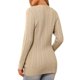 thumbnail image 3 of INSPIRE CHIC Cárdigan Casual de Suéter para Mujer de Punto Retorcido Otoño Invierno Largo Cardigans Modernos XL Albaricoque Oscuro, 3 of 6