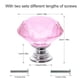 thumbnail image 2 of Perillas para gabinete Akstore de vidrio cristal rosa de 30 mm, 10 piezas, 2 of 6