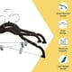 thumbnail image 5 of Perchas de terciopelo para faldas Lifemaster con clips ajustables, paquete de 20, 5 of 9