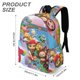 thumbnail image 3 of Rainbow Ruby-theme Backpack, Campus style schoolbag Bookbag with Adjustable Shoulder Straps And Large Zip Compartment, Unisex Travel Bags.42x30x15cm, 3 of 6