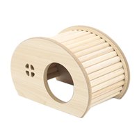 Ioensy - Pequeño Castillo Para Mascotas, Accesorios Para Jaula Para El Hogar, Para Hámster, Conejillo De Indias, Chinchilla, Rata, Media Ronda