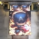thumbnail image 3 of Avengers Comic Cool 3 Piece Bedding Sets- Includes Duvet Cover &Pillow Shams - Bedding Features Captain America, Hulk, & Thor - Super Soft Bed Sheets, 3 of 5
