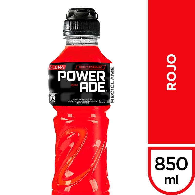 Bebida Isotónica Rojo Botella 850 cc Powerade