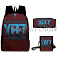 thumbnail image 1 of Jey Uso Yeet Merch Backpack 3pcs/set Rucksack Crossbody Bag Women Men Casual Daypack Unisex Packsack Travel Bags, 1 of 3