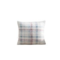 Genérico - Juego De 2 Fundas Peludas Cuadrille Felpa 45X45 Celeste