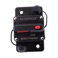 Ioensy - Disyuntor Marino Con Reinicio Manual 12V-48V Dc Para Audio De Automóvil Camión 200A