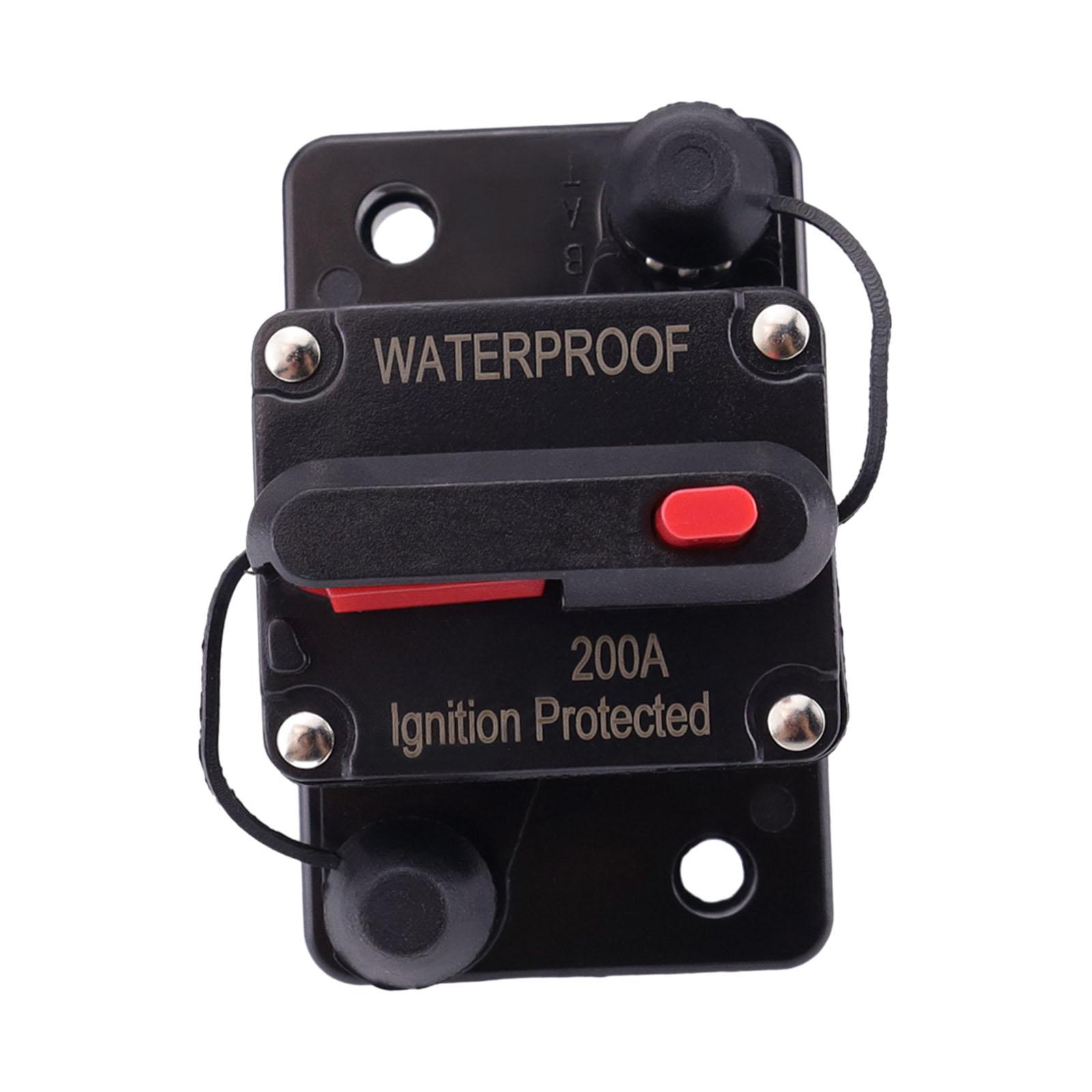 Ioensy - Disyuntor Marino Con Reinicio Manual 12V-48V Dc Para Audio De Automóvil Camión 200A