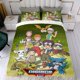 thumbnail image 4 of Digital Monster Conjunto de sábanas temático, trío de piezas, cómodo y amigable con la piel, diseño único, regalo de decoración para el hogar para familiares, amigos y fans, 90 cm * 190 cm, 4 of 6