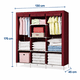 thumbnail image 3 of Armario Organizador De Closet Ropero Armable Portatil Tela, 3 of 3
