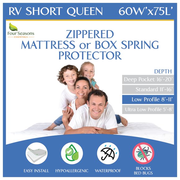 Protector de colchón Four Seasons Essentials RV Short Queen