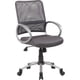 thumbnail image 1 of Silla de trabajo Boss Office Products con respaldo de malla y acabado en peltre, 1 of 6