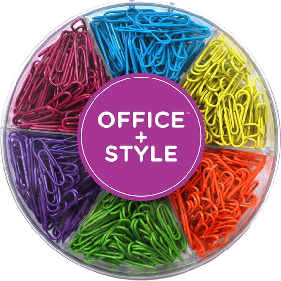 Clips de papel Office Style 28 mm 480 piezas surtidas