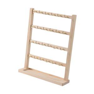 Ioensy - Expositor De Pendientes Para La Venta, Estable Y Resistente, Para Pendientes, Pulseras, Anillos, 4 Niveles, 24 Ganchos.