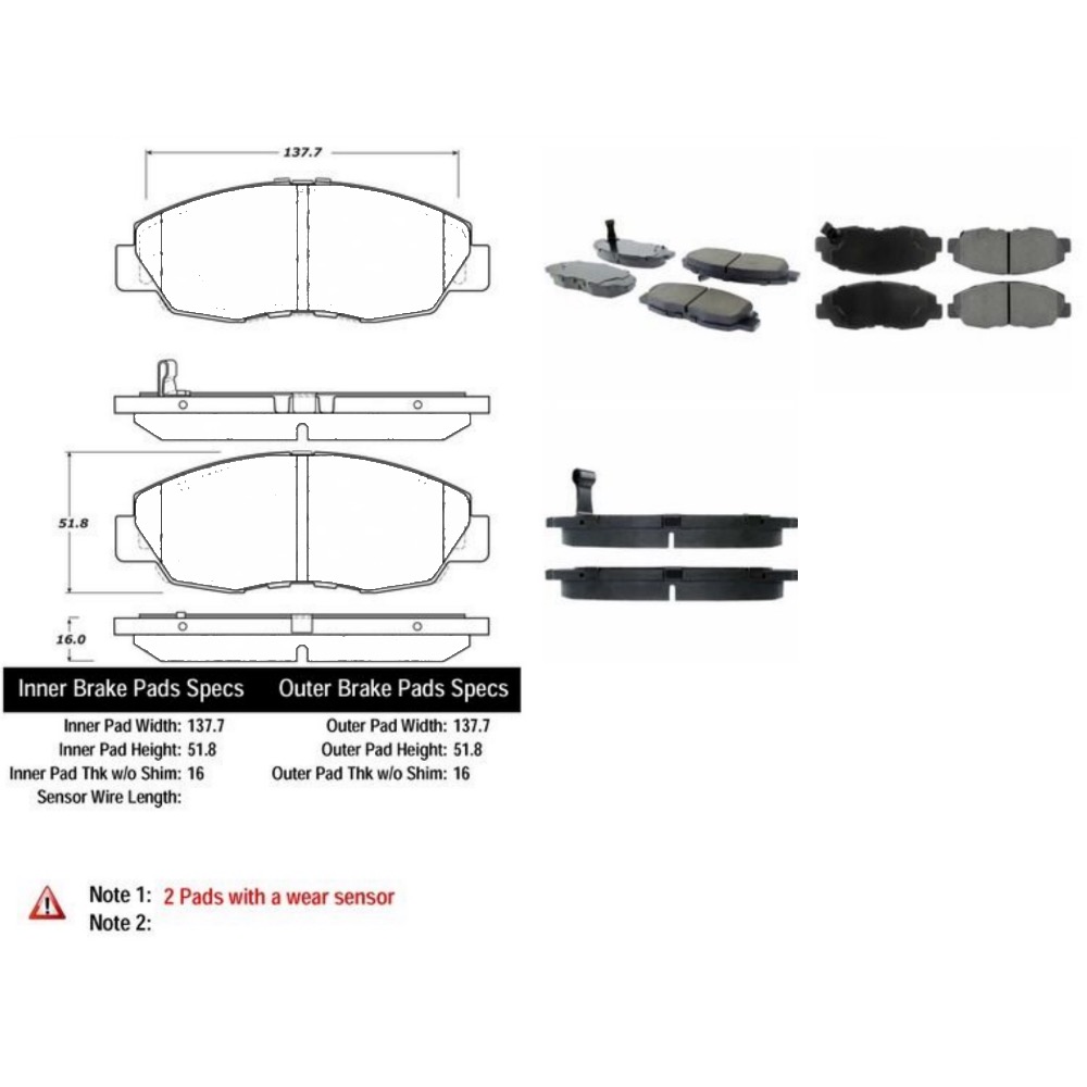 Pastillas Freno Para Auto Motaquip Lvxl1295