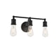 thumbnail image 4 of Aplique de Pared Living District Serif de 3 Luces en Metal Negro, 4 of 6
